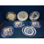 A Royal Worcester commemorative plate, Mintons Oriental Japan plate,