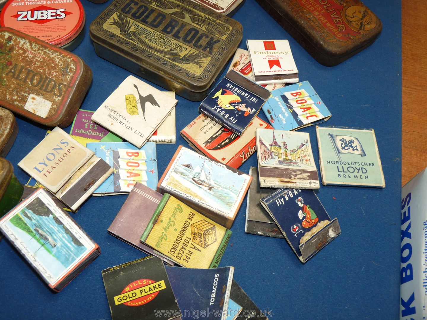 A box of collectible tins, matchboxes, teaspoons etc. - Image 3 of 3