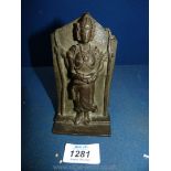 An early and unusual Arakan bronze Buddha,