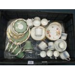 A quantity of china including Aynsley and Royal Doulton part teasets,