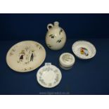 A box of china including Royal Doulton Winnie the Pooh bowl,