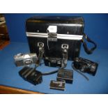 A Mamiya/Sekor 500TL Olympus AF-10 camera body, housed in large black camera case.