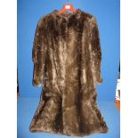 A long Charles Moss fur coat, size med/large.