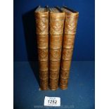 Sir Walter Scott, Red Gauntlet, First Edition, 1824, half leather bindings,