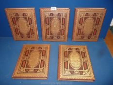 Five Victorian volumes of 'Country Seats of the Noblemen and Gentlemen of Great Britain and
