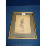 An exceptionally rare late 18th/early 19th century lithograph of Voltaire.