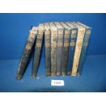 A part set of Sir Walter Scott, Nelson's New Century Library, ten volumes,