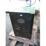 A large and heavy Lockable Safe by J. Cartwright & Son., West Bromwich, Est.