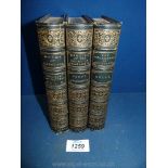 A set of three fine Victorian London book bindings, Bohn's Extra Volumes, Boccaccio Decameron,