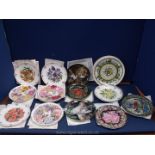 Eight Royal Albert limited edition plates,