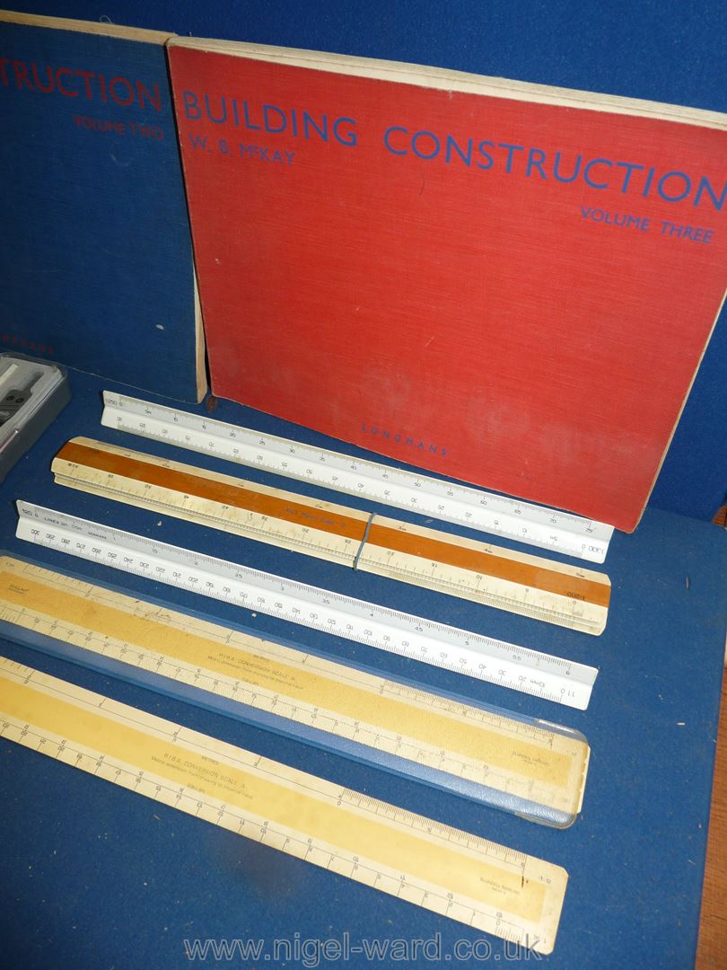 A box of Scriveners books - Building Construction Vol I, II, III. by W.B. - Image 2 of 4