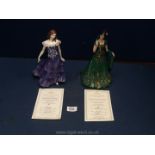 Two Royal Worcester limited edition figures,