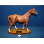 A Beswick 'The Minstrel' Racehorse of the year 1977, (Connoisseur model) in matt finish, on plinth,