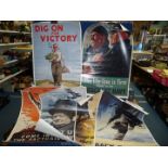 A quantity of posters including 'Dig for Victory', R.A.