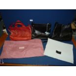 Two Radley leather handbags with Radley storage bags and a Oasis leather handbag.