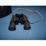 A pair of 10 x 50 Pentax binoculars, with case.