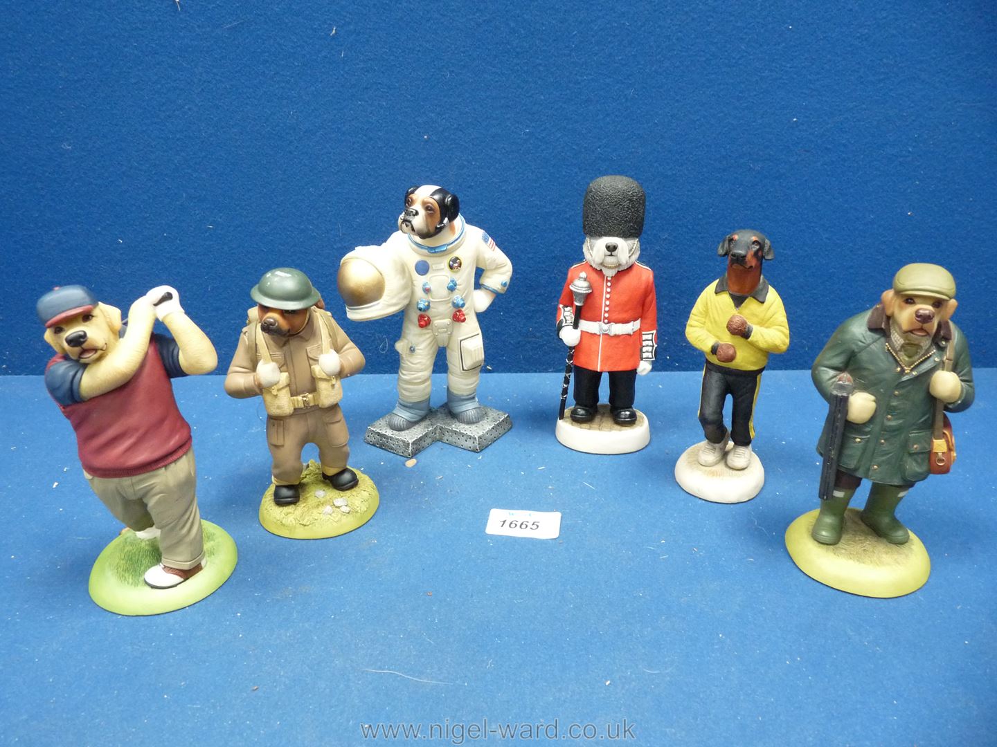 Six Robert Harrop 'Doggy People' figures