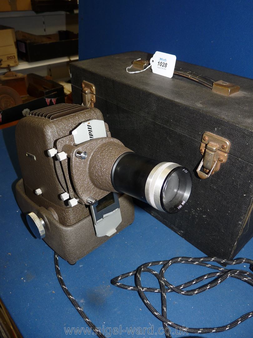 A large Aldis Anastigmatic Projector in case. - Image 2 of 3