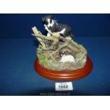 A Border Fine Arts 'Found Safe' boxed, James Herriot Studio, 5 1/2'' high x 7'' long,