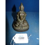An early and unusual Arakan bronze Buddha,