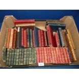 A box of various books including Sir Walter Scott Woodstock, (First Edition one volume only),