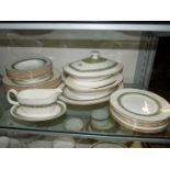 A Royal Doulton 'Rondelay' diner service for eight including dinner and side plates, soup dishes,