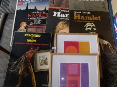 A quantity of posters to include Derek Jacobi as Hamlet,