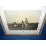 A framed and mounted Watercolour, 'A cloud on the way' by P.H. Ellis.