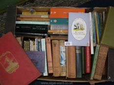 A box of books to include The Wind in the Willows, Chaucer The Franklins Tale, etc.