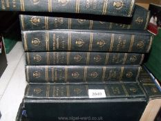 Twenty-four volumes of Encyclopedia Britannica.