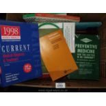 A box of Medical books.