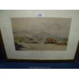 A Watercolour of Ross Begs, Donegal inscribed and signed H.J. Walker 1919.