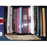 A quantity of mixed cookery books including Delia's Frugal Food, Mrs Beaton's etc.