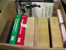 A box of books: Palestine and Transjordan, Operations in Persia, Allenby in Egypt,