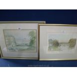 Two framed and mounted limited edition prints by Sir Hugh Casson of scenes from Oxford,