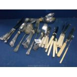 A quantity of cutlery, Kings pattern etc.