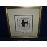 Conrad Marca-Relli: Lithograph abstract study, signed and numbered in pencil no.