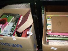 Two boxes of Cookery books.