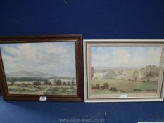 Two Oils on board, Malvern scenes by L.R. Greening.