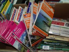 A quantity of Ordnance Survey maps, Good Hotel Guide 1997, Hidden Places of England.