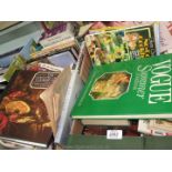 Two boxes of cookery books