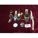 A box of watches including Ben Sherman.