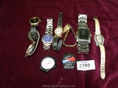 A box of watches including Ben Sherman.