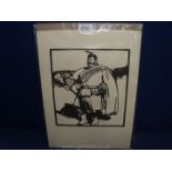 Sir William Nicholson (1872-1949) woodblock Print 26/150 from original woodblock of 1897.