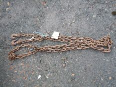 Tushing chain with hooks both ends , approximately 12' long.