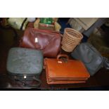 Leather travel bag, brief case, vanity case holder etc.