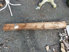 Length of timber 64'' x 6'' x 4''.
