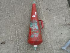 Cone shaped fire extinguisher