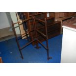 Two section wooden clothes horse.