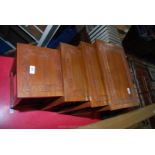 Set of four graduated occasional tables.